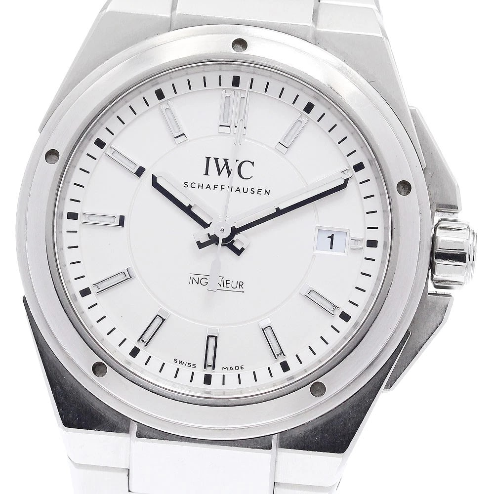 IWC SCHAFFHAUSEN INGENIEUR WATCH: IWC SCHAFFHAUSEN Ingenieur Watch Brand: IWC SCHAFFHAUSEN Type: Wristwatch Material: Band Material Stainless Steel, Case Material Stainless Steel Color: Band Color Silver, Dial Color Silver,