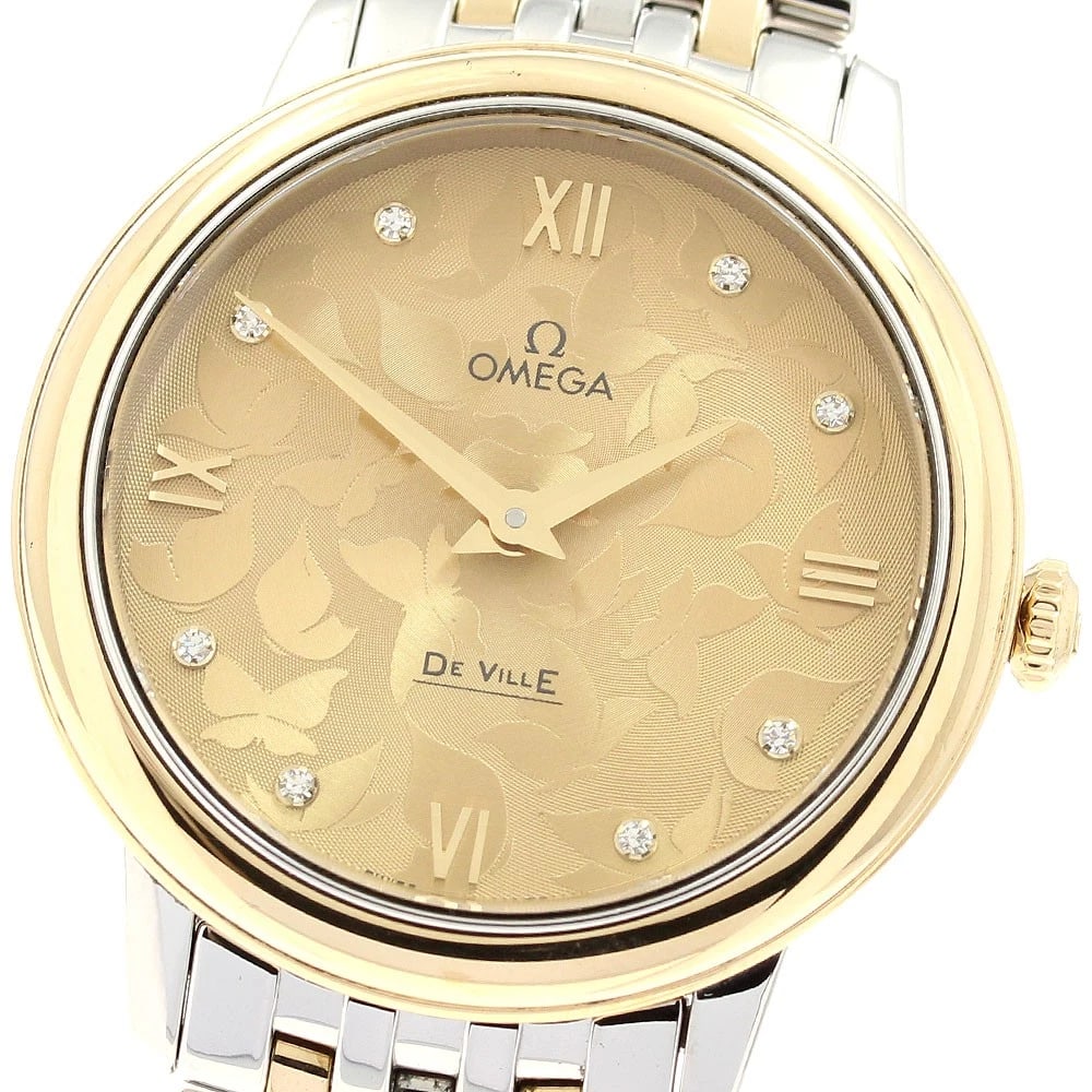 OMEGA DE VILLE DIAMOND YG WATCH (1 of 3)