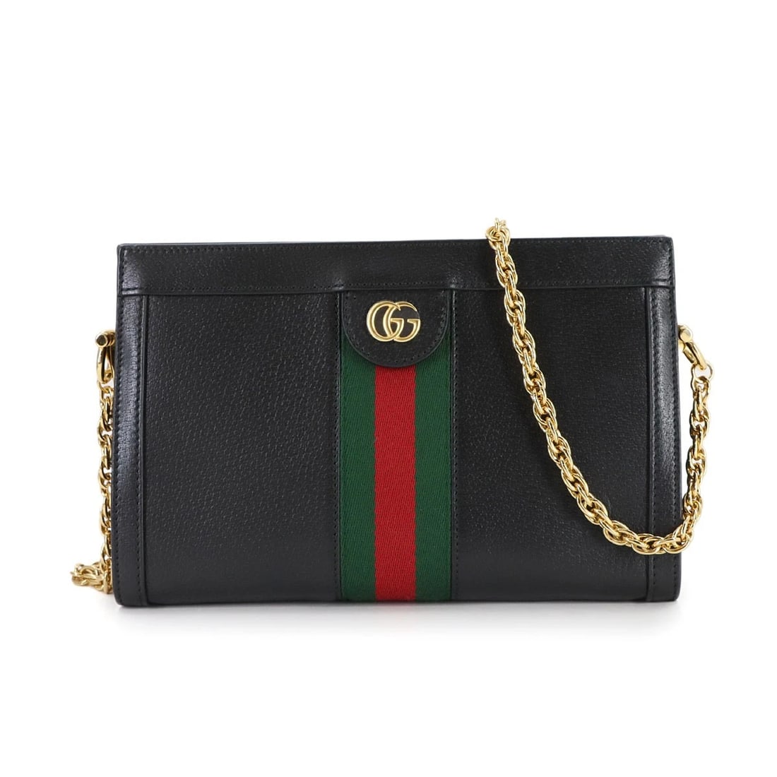 GUCCI OPHIDIA SMALL SHOULDER BAG LEATHER: GUCCI Ophidia Small Shoulder Bag Leather Brand: GUCCI Type: Shoulder Bag Material: Leather Color: Black Size: W 10.24 inch, H 6.69 inch, D 2.95 inch Accessories: None Accessories Notice: W