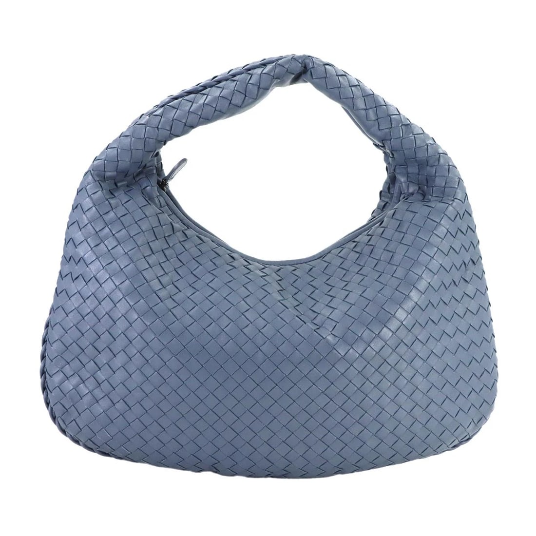 BOTTEGA VENETA INTRECCIATO SHOULDER BAG: BOTTEGA VENETA Intrecciato Shoulder Bag Brand: BOTTEGA VENETA Type: Shoulder Bag Material: Leather Color: Navy Size: W 16.54 inch, H 10.24 inch, D 0.79 inch Accessories: None Accessories N