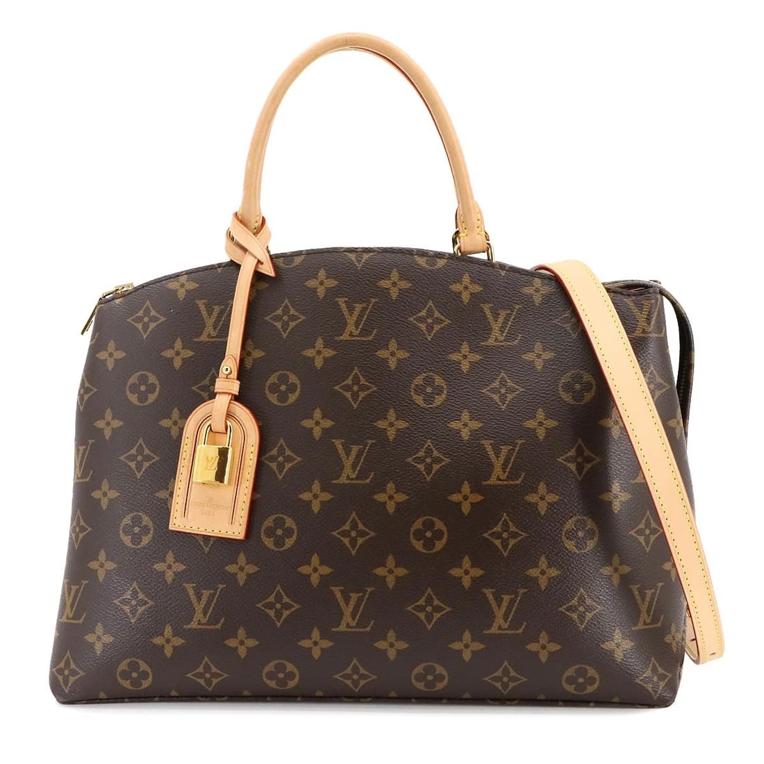 LOUIS VUITTON MONOGRAM GRAND PALAIS MM HAND SHOULDER BAG: LOUIS VUITTON Monogram Grand Palais MM Hand Shoulder Bag Brand: LOUIS VUITTON Type: Hand Bag / Shoulder Bag Material: Monogram Canvas Color: Monogram Size: W 13.39 inch, H 9.84 inch, D 5.91 inch