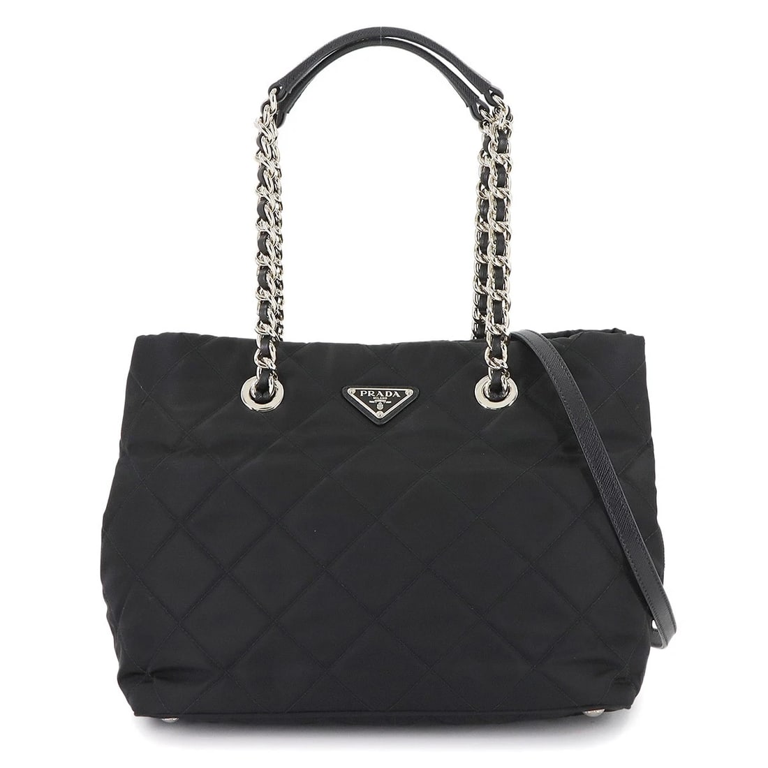 PRADA 2WAY TOTE SHOULDER BAG NYLON SAFFIANO LEATHER (1 of 6)