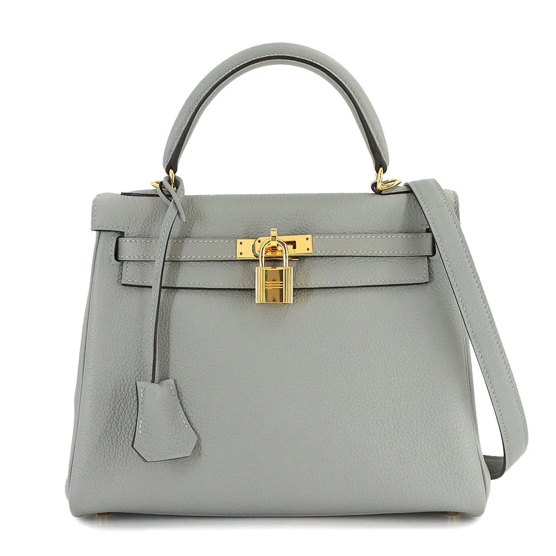 HERMES KELLY 25 2WAY HAND SHOULDER BAG: HERMES Kelly 25 2way Hand Shoulder Bag Brand: HERMES Type: Hand Bag / Shoulder bag Material: Togo Color: Gris Mouette Size: W 9.25 inch, H 7.48 inch, D 3.94 inch Accessories: None Accessor