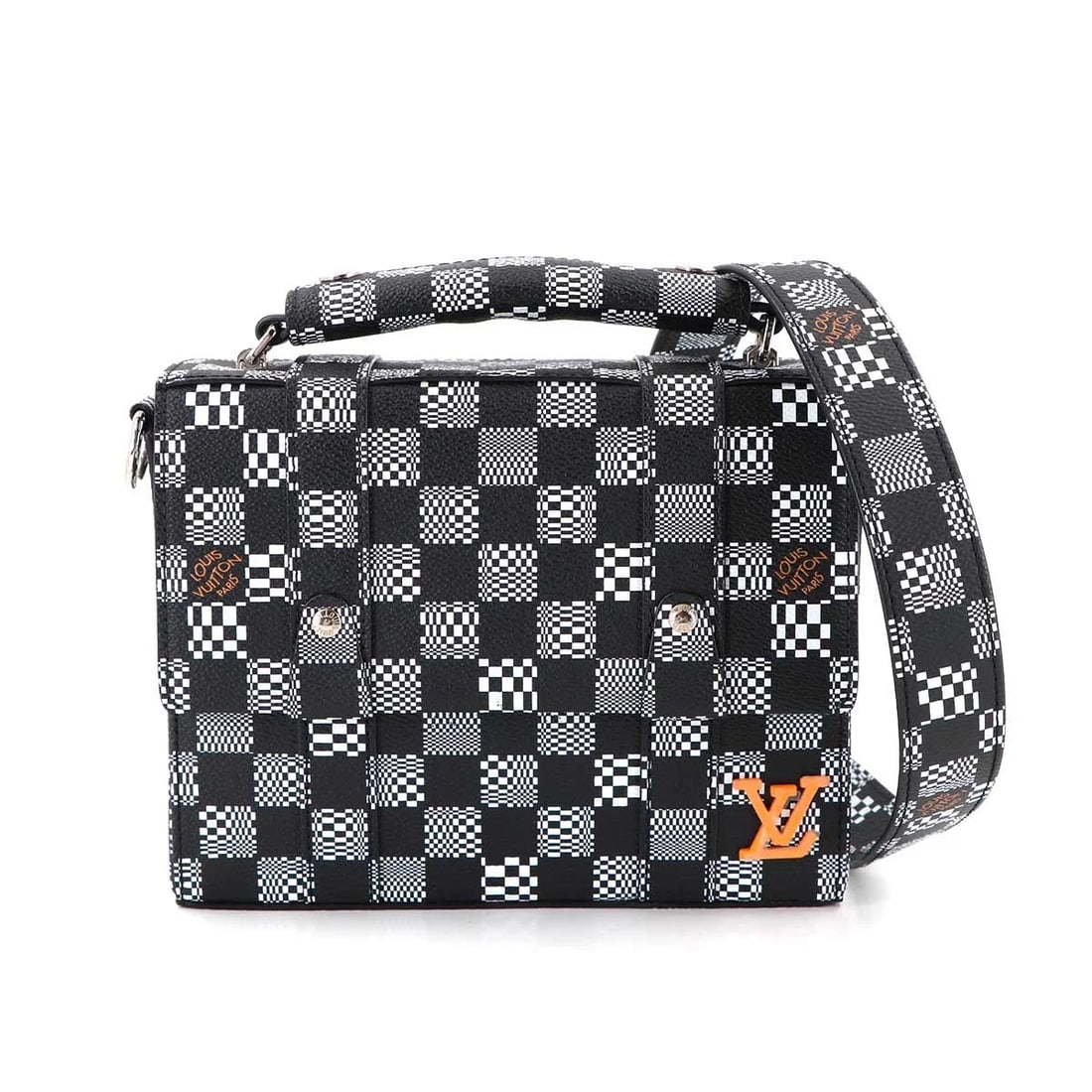 LOUIS VUITTON DAMIER DISTORTED FLAP SOFT TRUNK SHOULDER BAG (1 of 5)