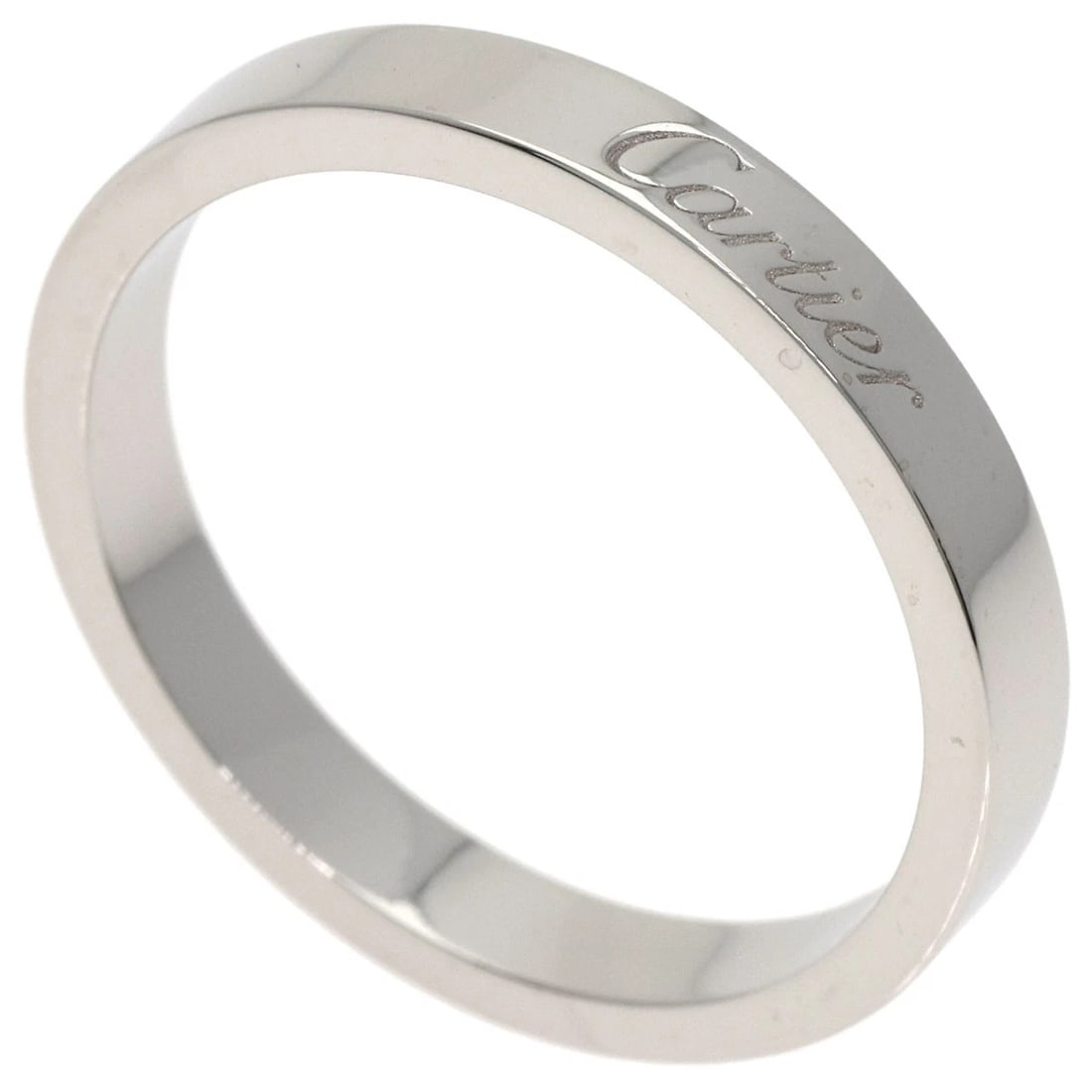 CARTIER ENGRAVED RING PLATINUM PT950 (1 of 3)