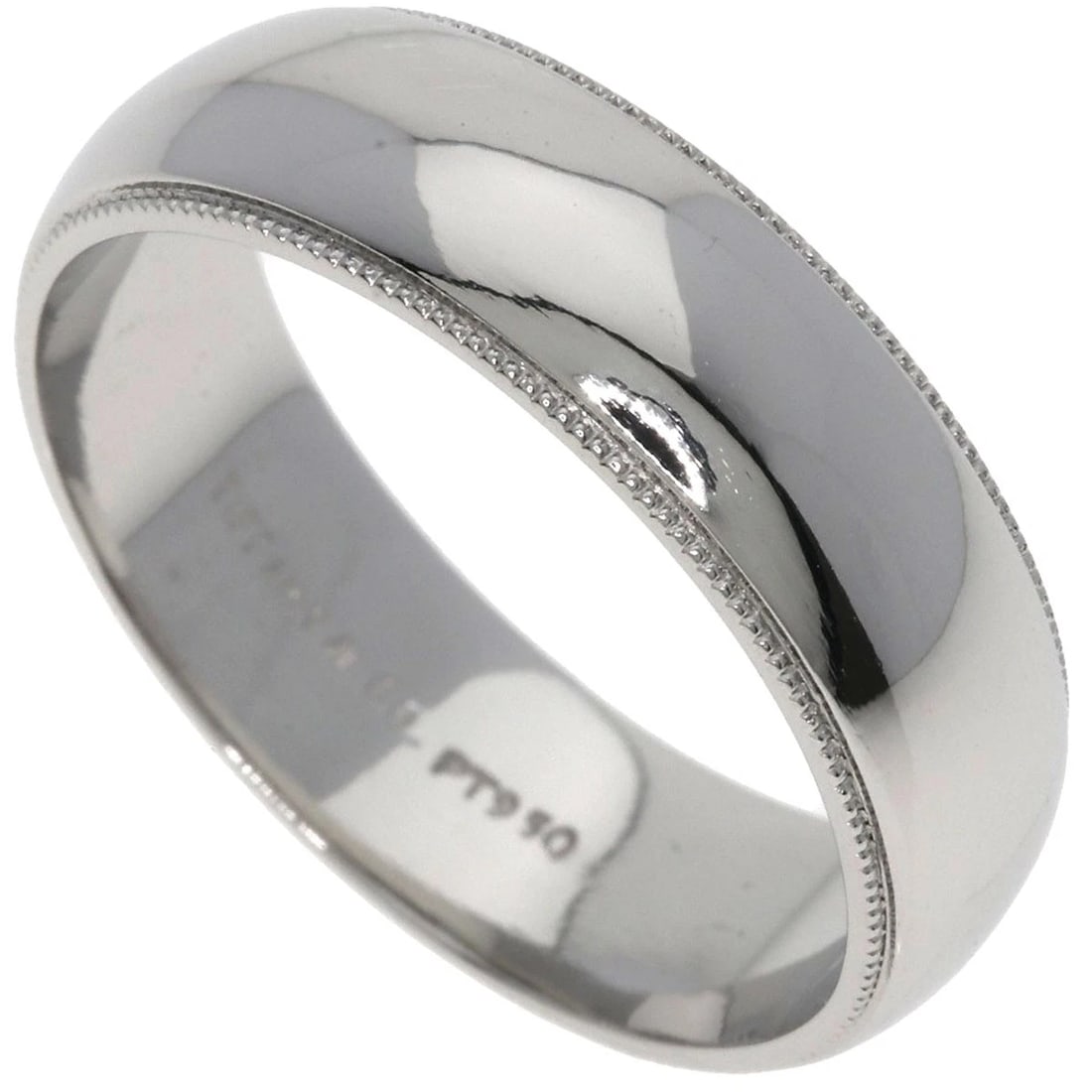 TIFFANY&CO. MILGRAIN RING PLATINUM PT950 (1 of 5)