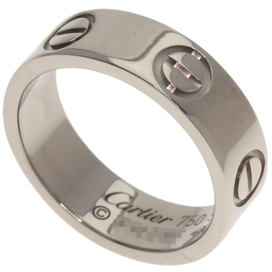 CARTIER LOVE RING RING K18 WHITE GOLD (1 of 3)