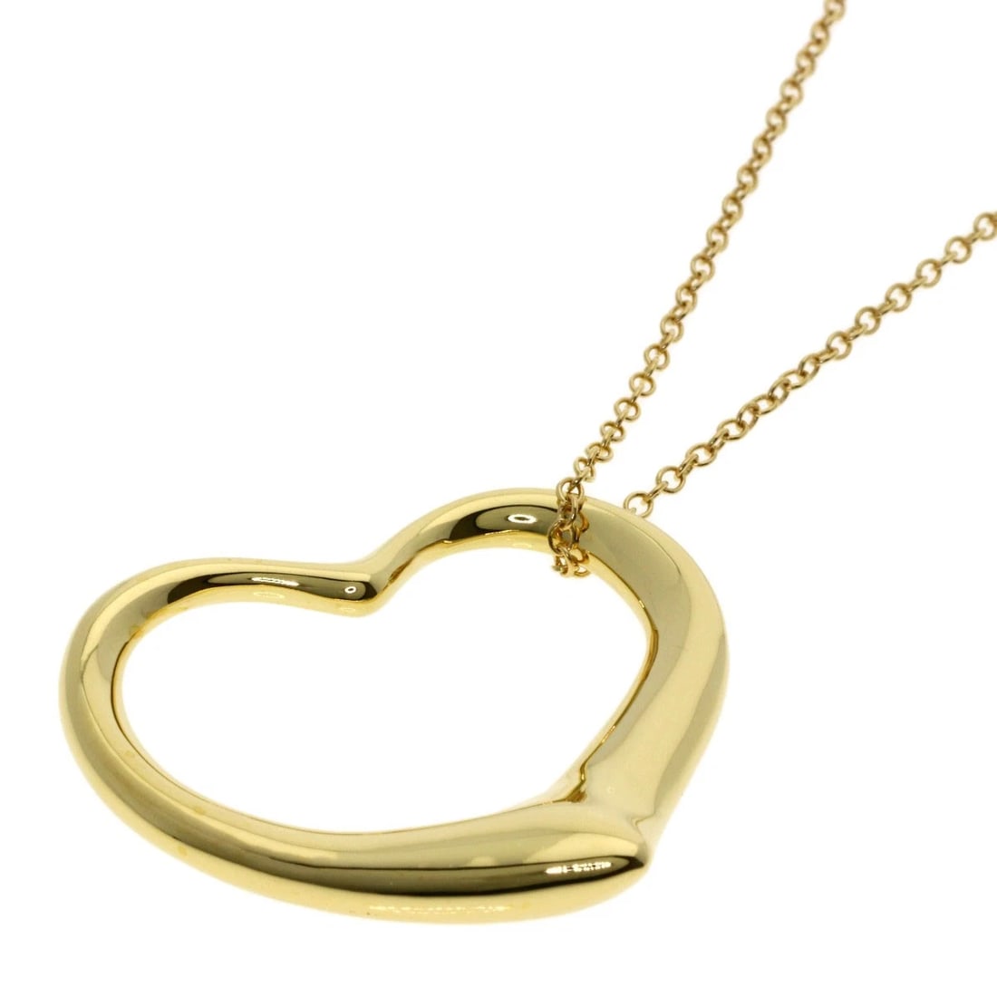 TIFFANY&CO. OPEN HEART MEDIUM LONG NECKLACE: TIFFANY&Co. Open Heart Medium Long Necklace Brand: TIFFANY&Co. Type: Necklace Material: K18 Yellow Gold, Color: Yellow Gold Size: Size/Spec Chain Length:29.9inch/76cm Chain Width:0.6inch/1.5mm Top
