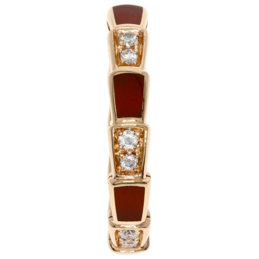 BVLGARI SERPENTI VIPER CARNELIAN DIAMOND RING (1 of 3)