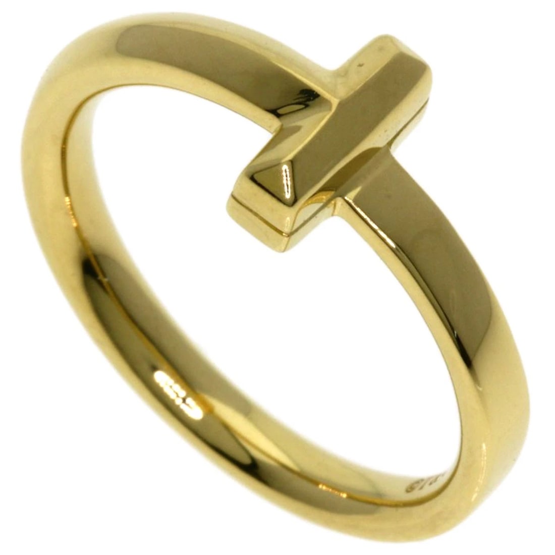 TIFFANY&CO. T ONE NARROW RING K18 YELLOW GOLD (1 of 5)