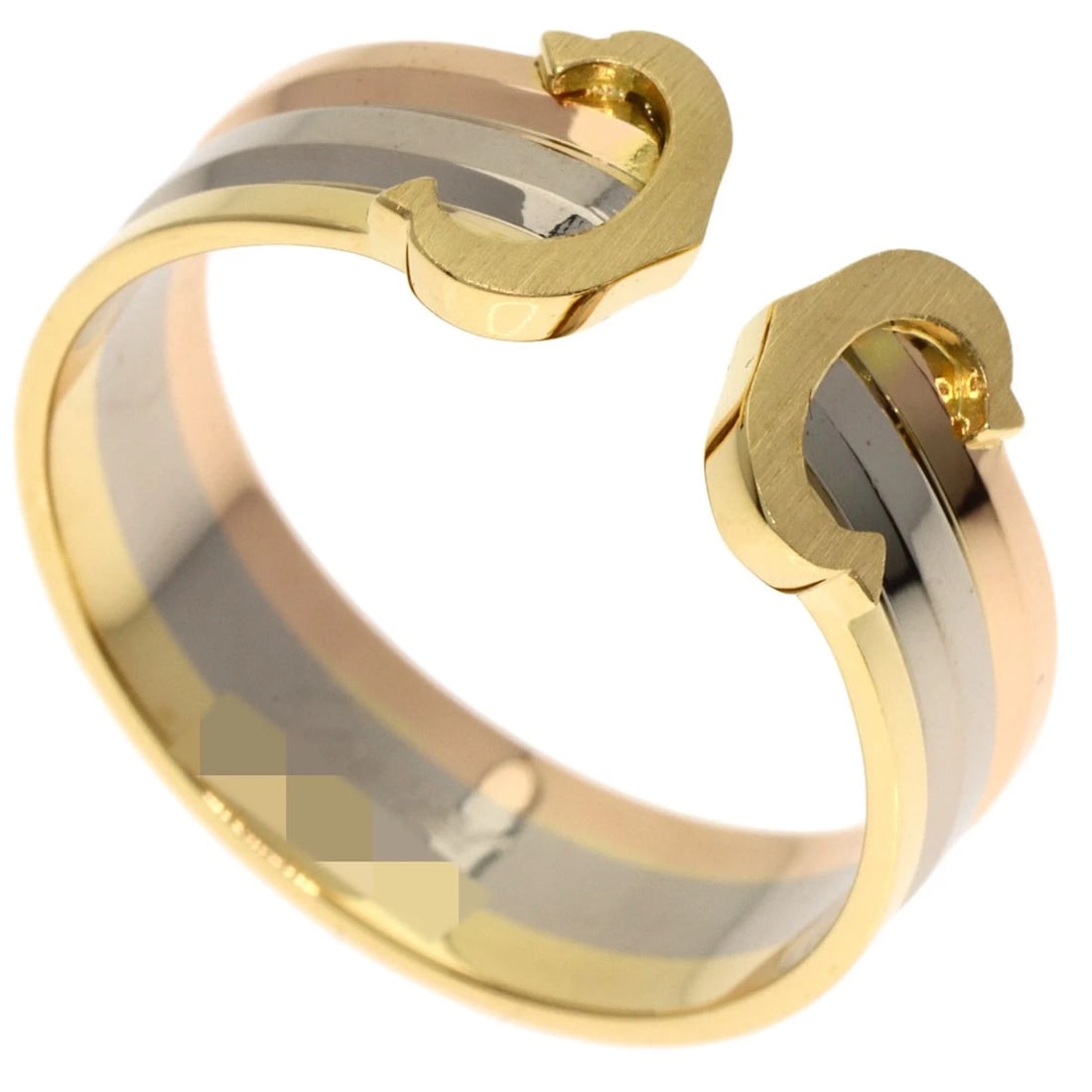 CARTIER C2 VINTAGE 3 COLOR RING: CARTIER C2 Vintage 3 Color Ring Brand: CARTIER Type: Ring Material: K18 Yellow Gold, Color: Gold Size: 6.5(US) Accessories: None Accessories Notice: When purchasing pre-owned goods, please