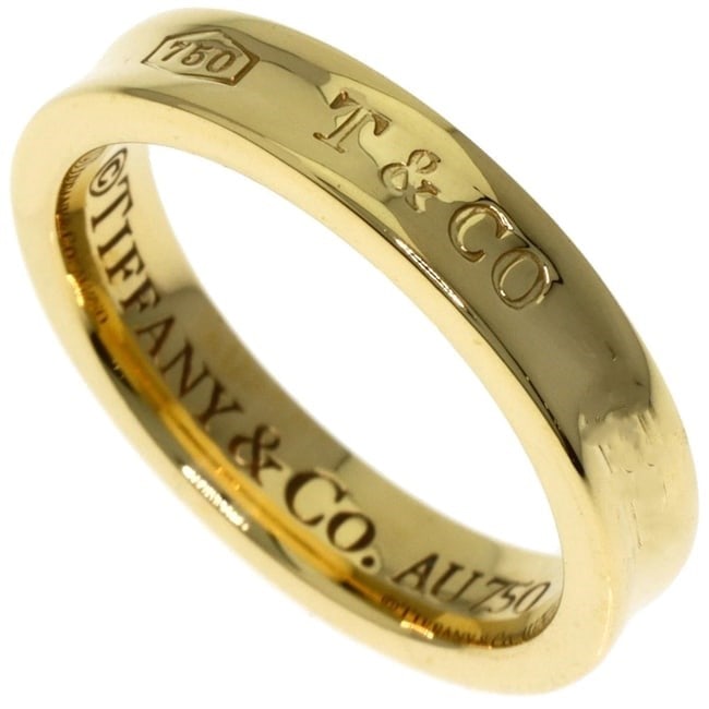 TIFFANY&CO. NARROW RING K18 YELLOW GOLD: TIFFANY&Co. narrow Ring K18 Yellow Gold Brand: TIFFANY&Co. Type: Ring Material: K18 Yellow Gold, Color: Gold Size: 5.25(US) Accessories: None Accessories Notice: When purchasing pre-owned