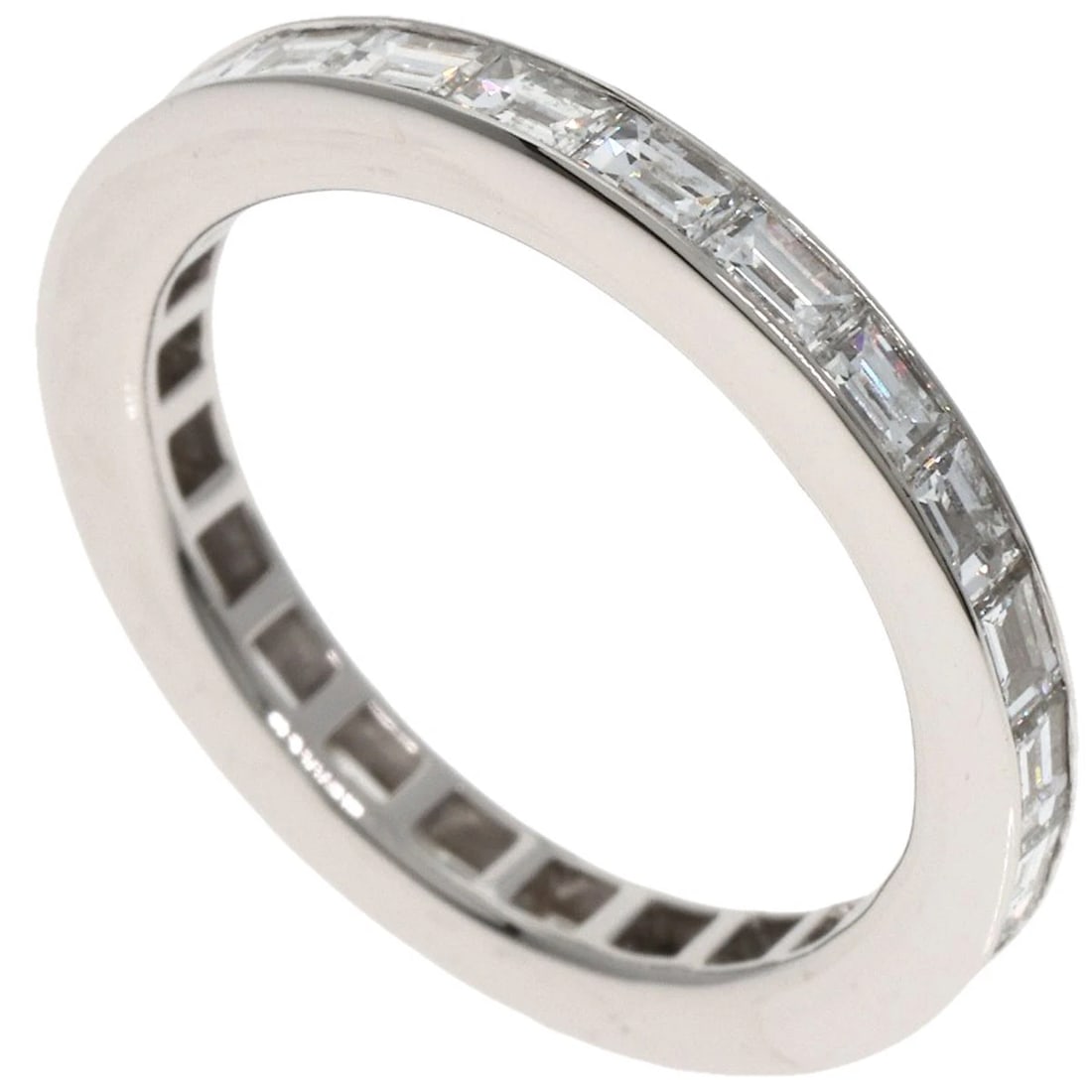 GRAFF FULL ETERNITY BUCKET DIAMOND RING PLATINUM PT950: GRAFF Full Eternity Bucket Diamond Ring Platinum PT950 Brand: GRAFF Type: Ring Material: Platinum PT950, Color: Platinum Size: 3(US) Accessories: None Accessories Notice: When purchasing