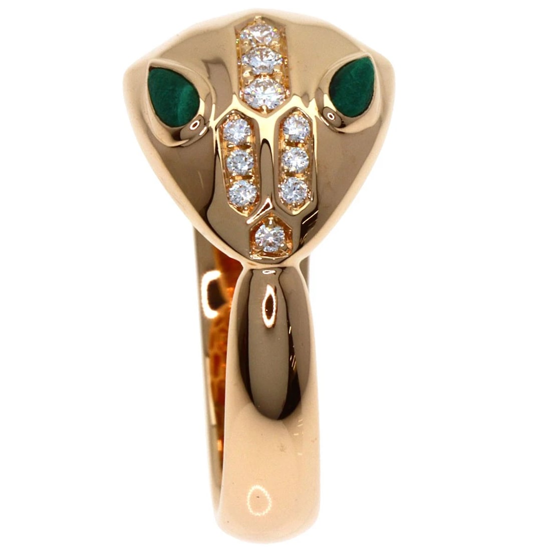 SERPENTI DIAMOND MALACHITE RING - 3