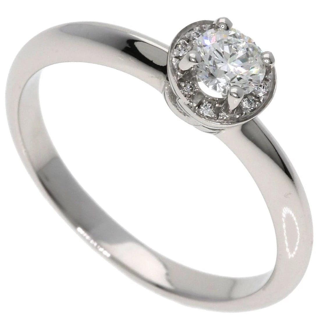 BVLGARI INCONTRO D'AMORE DIAMOND RING: BVLGARI Incontro D'Amore Diamond Ring Brand: BVLGARI Type: Ring Material: Platinum PT950, Main Stone/Creation Natural Color: Silver Size: 4.5(US) Accessories: None Accessories Notice: When