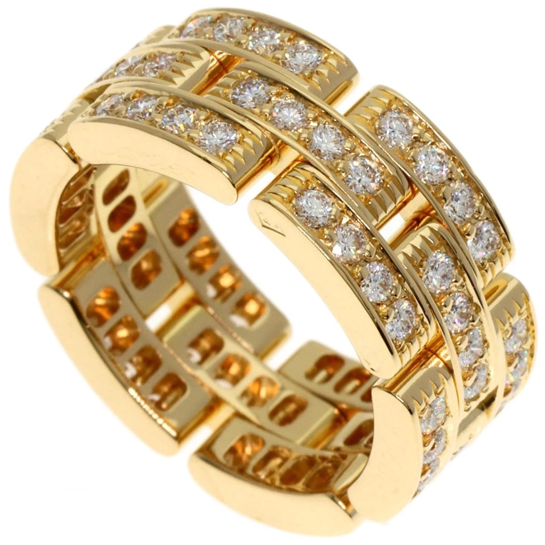 CARTIER MAYON PANTHERE FULL DIAMOND RING (1 of 3)