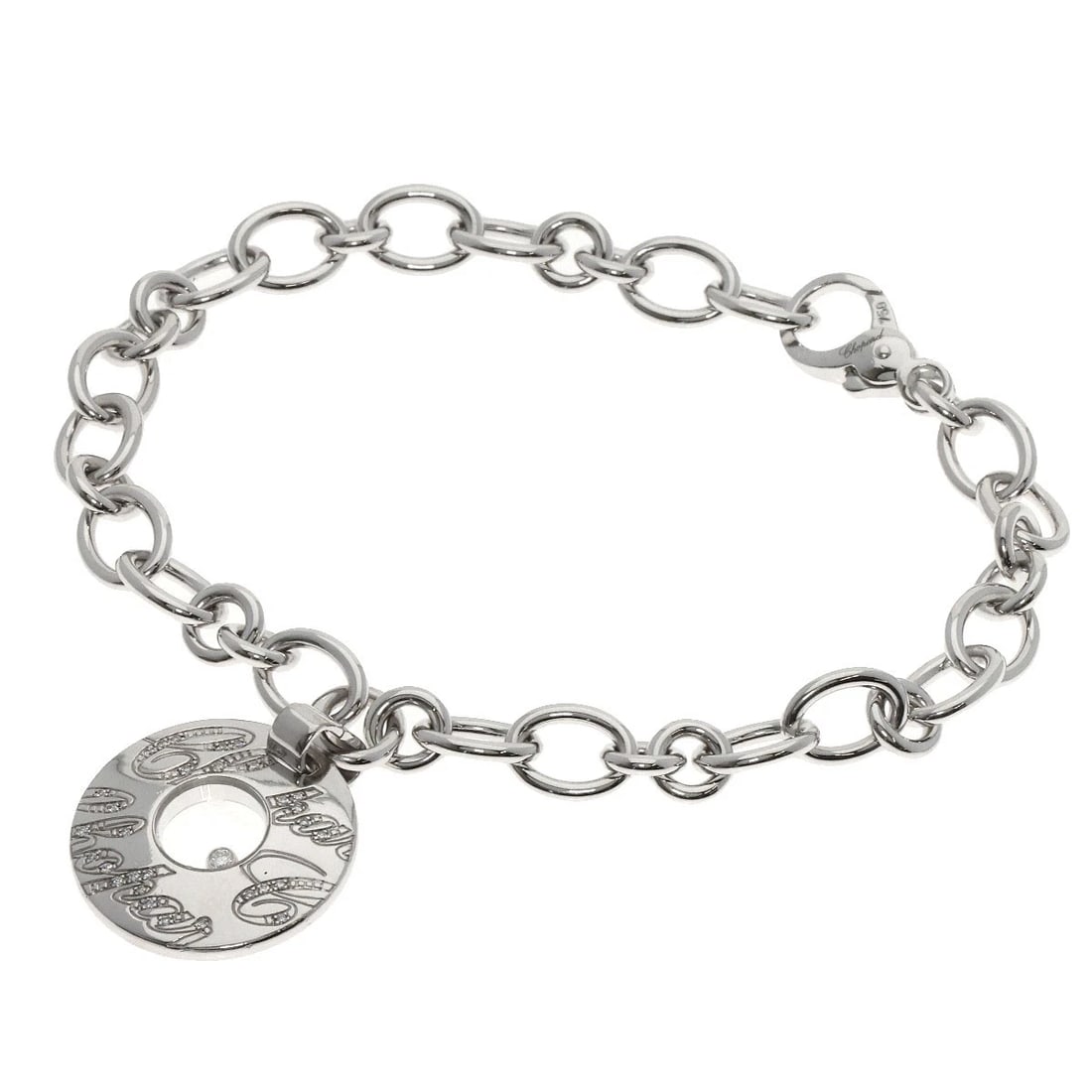 CHOPARD HAPPY DIAMOND BRACELET K18 WHITE GOLD (1 of 3)