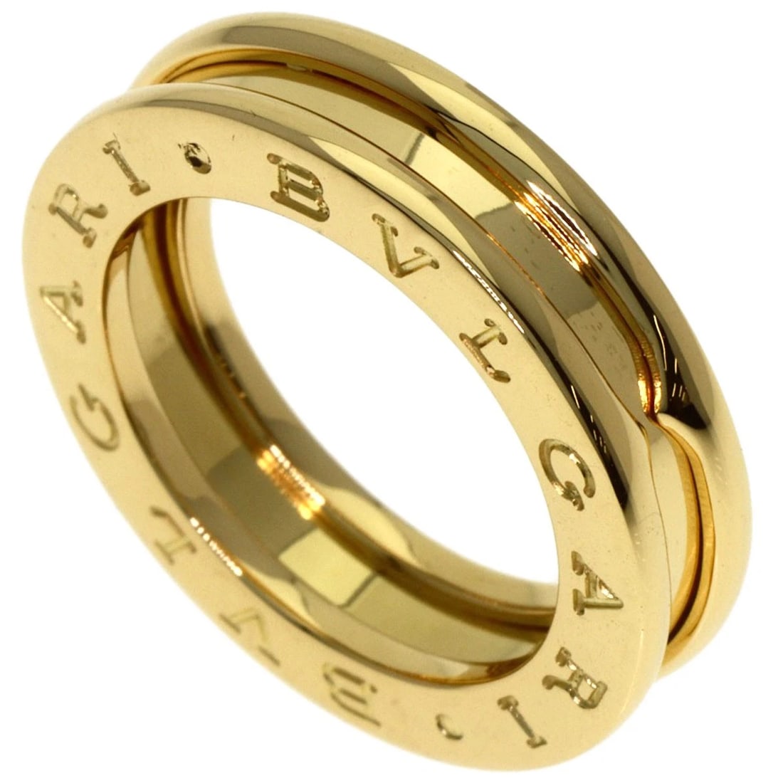 BVLGARI B.ZERO1 1 BAND RING K18 YELLOW GOLD: BVLGARI B.zero1 1 Band Ring K18 Yellow Gold Brand: BVLGARI Type: Ring Material: K18 Yellow Gold, Color: Gold Size: 4.25(US) Accessories: None Accessories Notice: When purchasing pre-owned