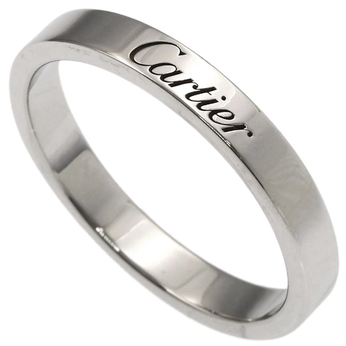 CARTIER FLAT BAND RING PLATINUM PT950 (1 of 4)
