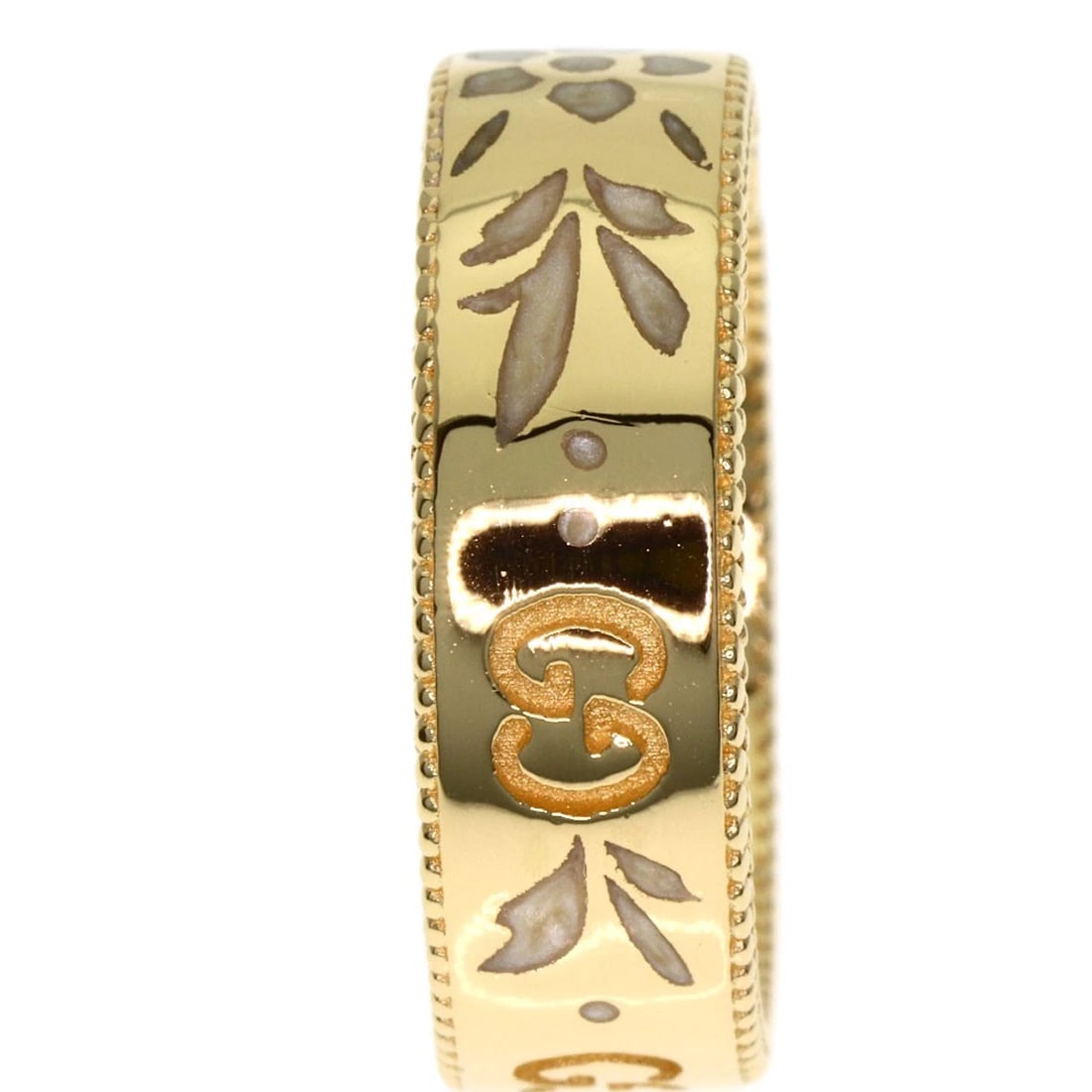 GUCCI ICON BLOOM RING K18 YELLOW GOLD: GUCCI Icon Bloom Ring K18 Yellow Gold Brand: GUCCI Type: Ring Material: K18 Yellow Gold, Color: Gold Size: 6.25(US) Accessories: None Accessories Notice: When purchasing pre-owned goods,