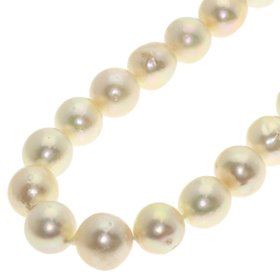 PEARL DIAMOND NECKLACE K18 YELLOW GOLD (1 of 6)