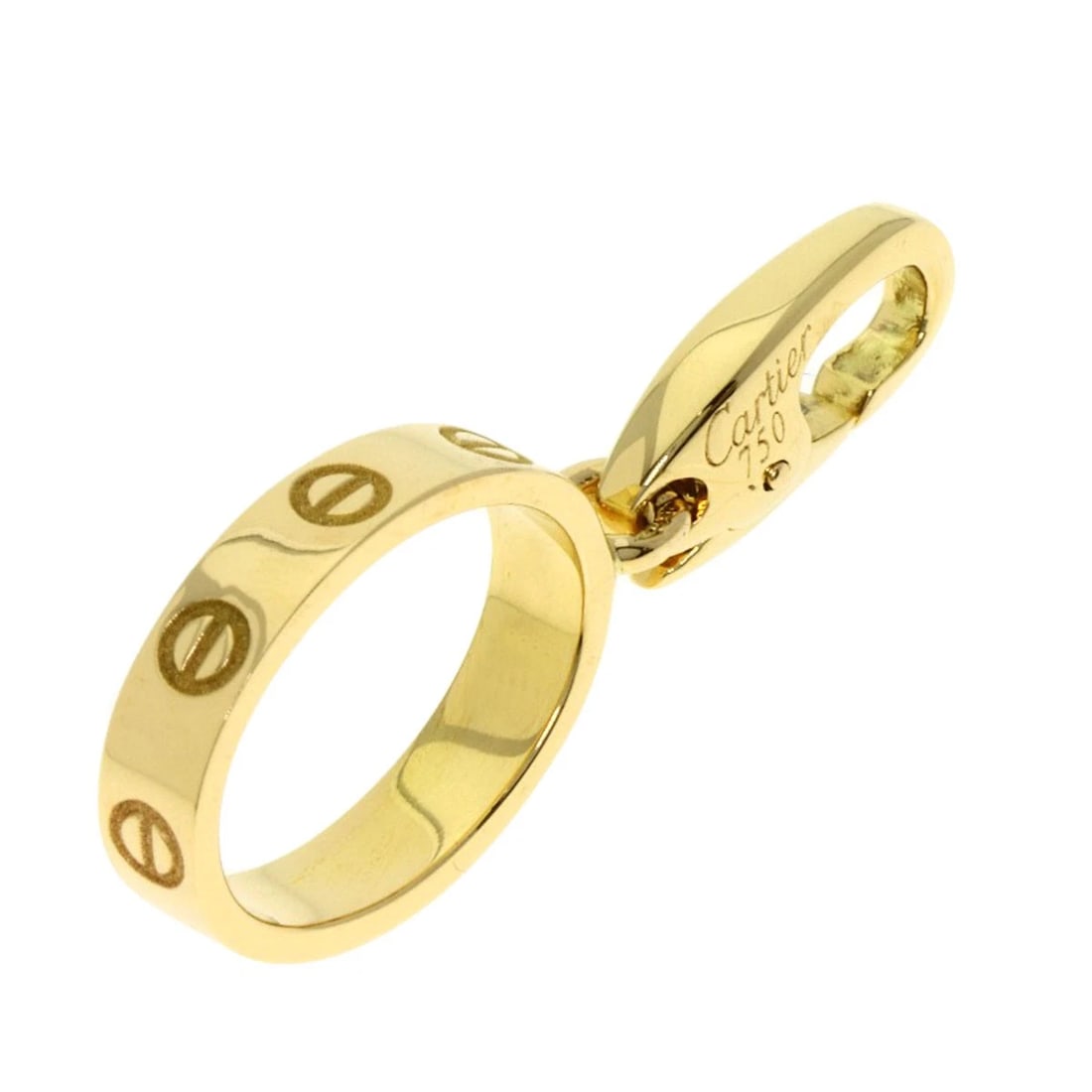 CARTIER BABY LOVE CHARM PENDANT TOP: CARTIER Baby Love Charm Pendant top Brand: CARTIER Type: Pendant top Material: K18 Yellow Gold, Color: Gold Size: Top Size:0.6inch/14x11.4x2.9mm Length:1.0inch/2.5cm Accessories: None Acce