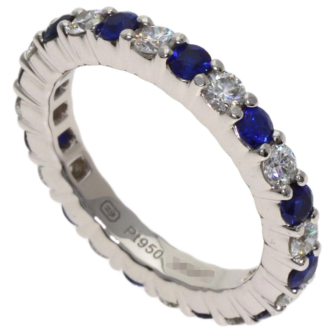HARRY WINSTON ROUND-CUT SAPPHIRE DIAMONDS RING (1 of 4)
