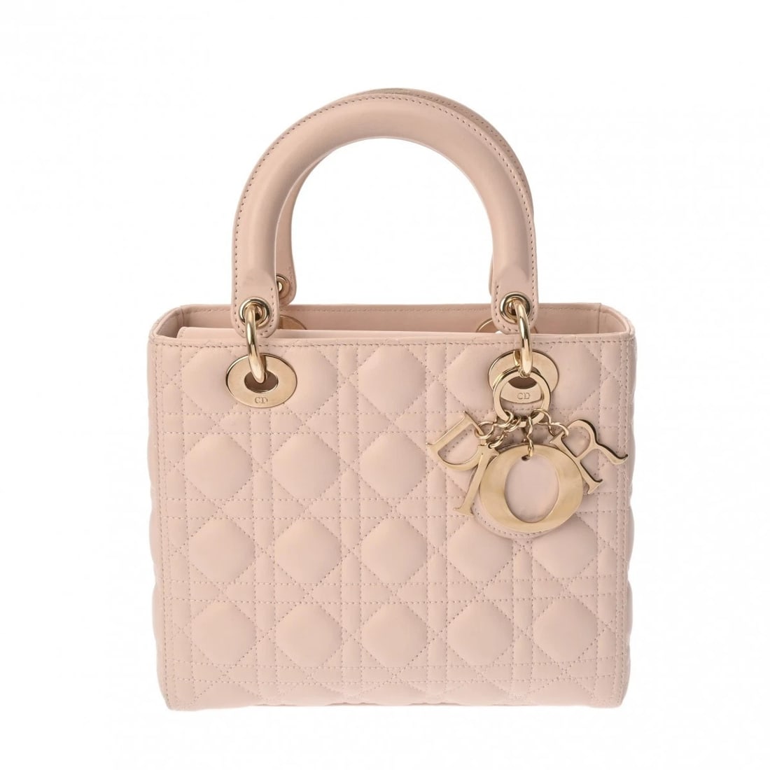 DIOR LADY DIOR 2WAY CANNAGE LAMBSKIN PINK (1 of 8)