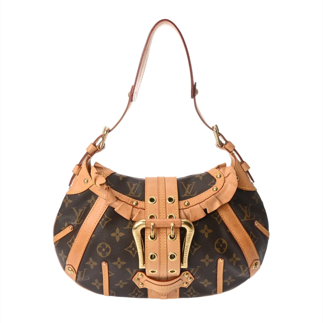 LOUIS VUITTON LEONOR MONOGRAM CANVAS BROWN SHOULDER BAG (1 of 8)