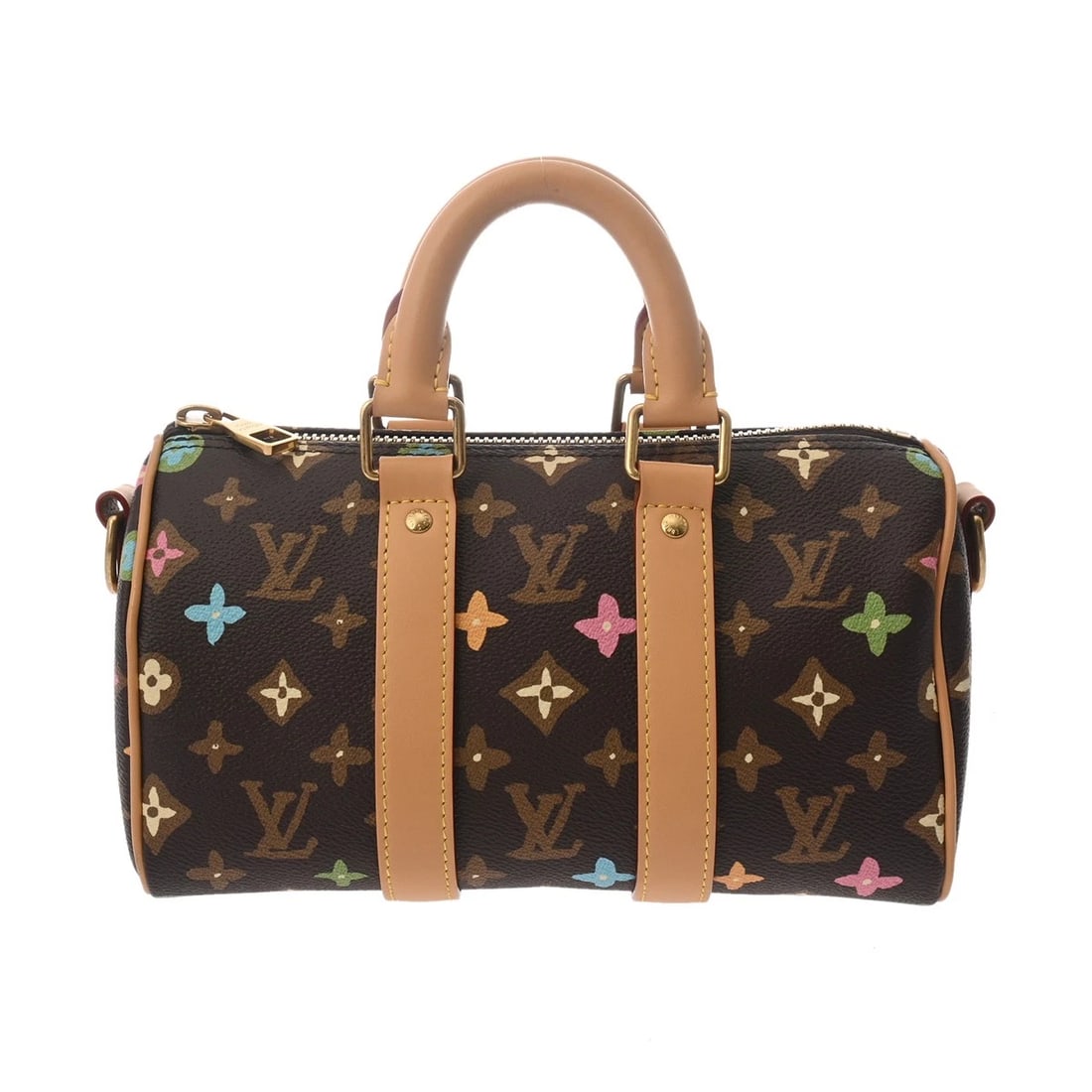 LOUIS VUITTON KEEPALL BANDOULIERE 25 2WAY: LOUIS VUITTON Keepall Bandouliere 25 2WAY Brand: LOUIS VUITTON Type: Handbag Material: Monogram Craggy Canvas Color: Brown Size: H:about 5.5inch W:about 9.8inch D:about 4.3inch Shoulder:about 44.5