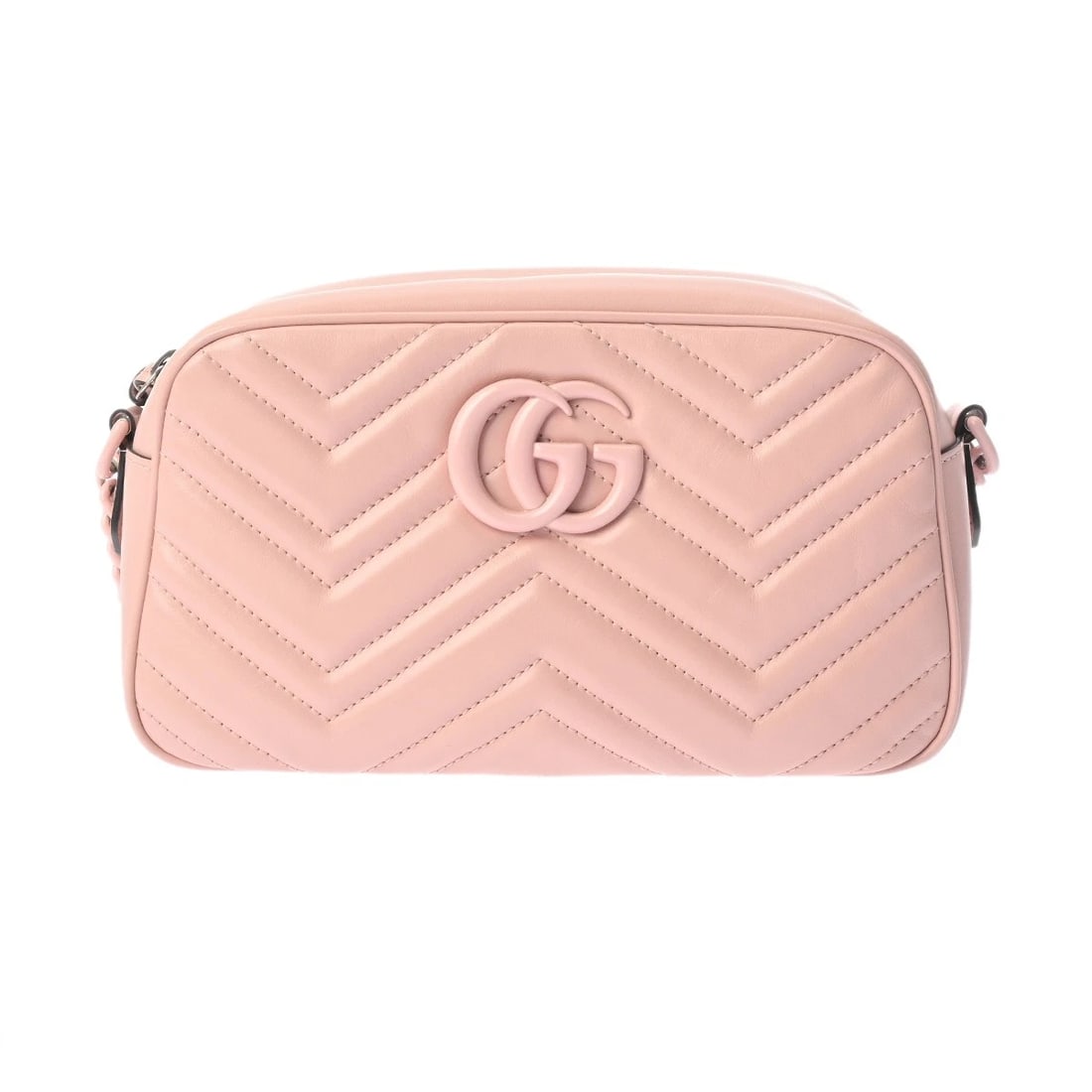 GUCCI SMALL CAMERA BAG GG MARMONT PINK SHOULDER BAG: GUCCI Small camera bag GG Marmont pink Shoulder Bag Brand: GUCCI Type: Shoulder Bag Material: Quilted leather Color: pink × SilverMetal Size: H:about 5.5inch W:about 9.4inch (maximum) D:about 2.8