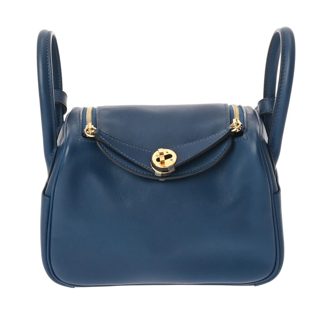 HERMES LINDY MINI VAUX SWIFT VEIL BOSPHORE SHOULDER BAG (1 of 8)