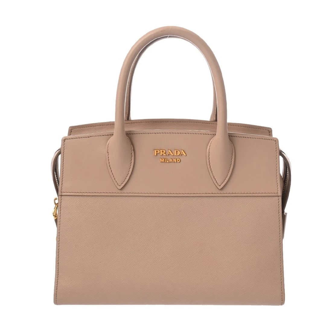 PRADA ESPLANADE 2WAY SAFIANO LEATHER PINK BEIGE HANDBAG (1 of 8)