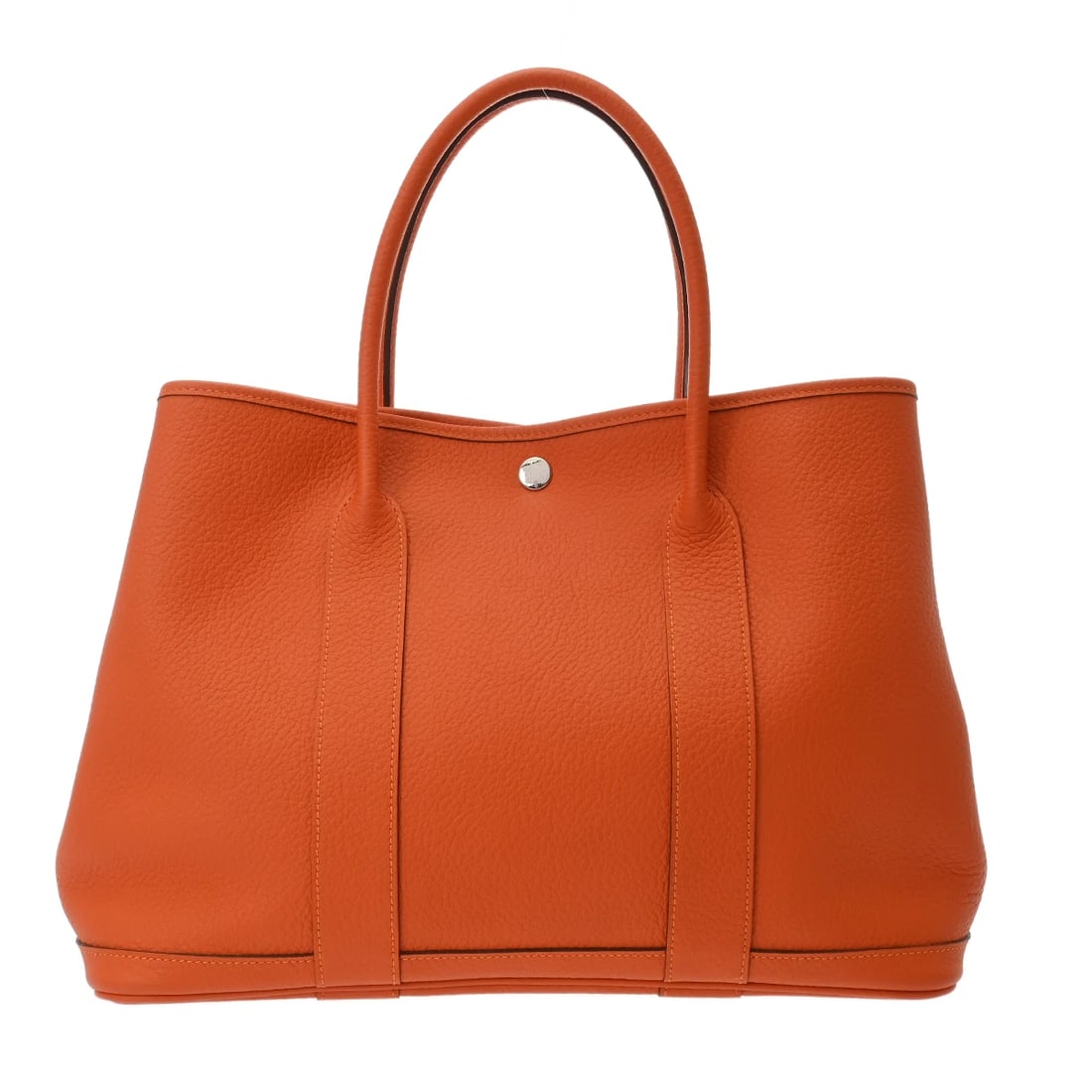 HERMES GARDEN PARTY PM ORANGE HANDBAG (1 of 9)