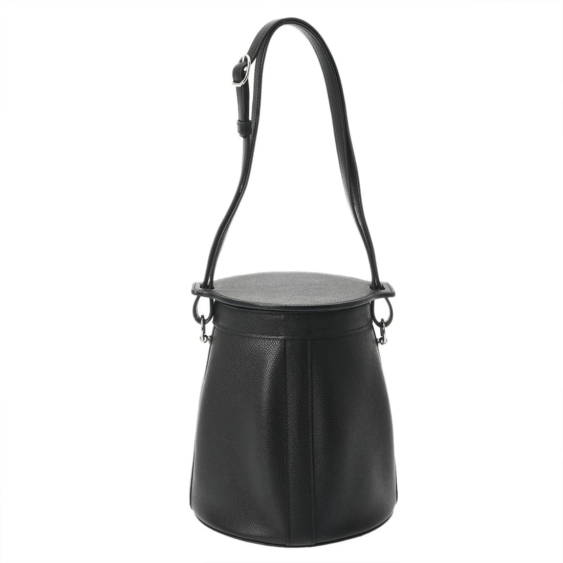 HERMES FARMING VEAU EPSOM BLACK SHOULDER BAG (1 of 9)