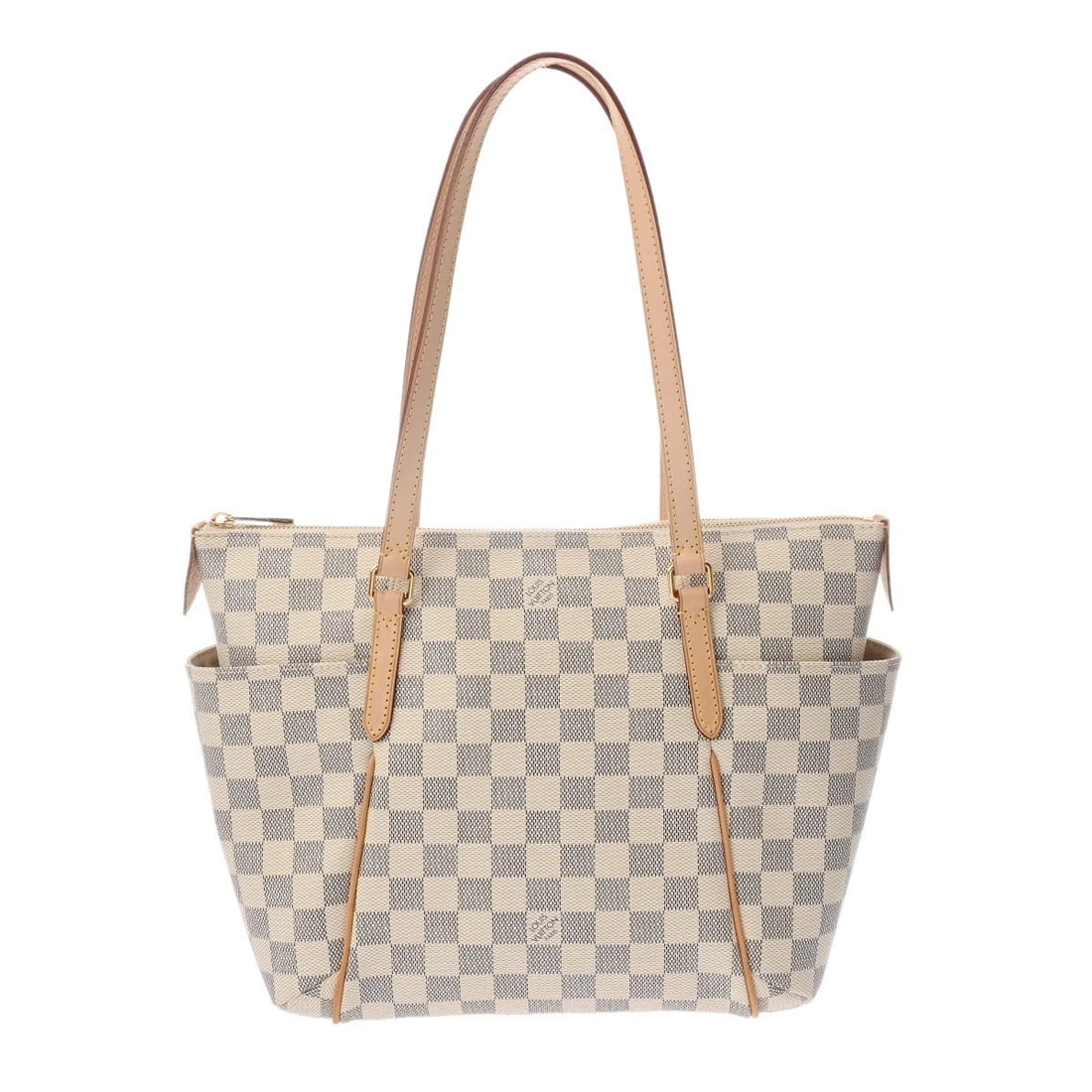LOUIS VUITTON TOTALLY PM DAMIER AZUR DAMIER: LOUIS VUITTON Totally PM Damier Azur Damier Brand: LOUIS VUITTON Type: Tote Bag Material: Damier Azur Canvas Color: white Size: H:about 9.4inch W:about 11.0inch (Bottom) D:about 5.3inch Accessori
