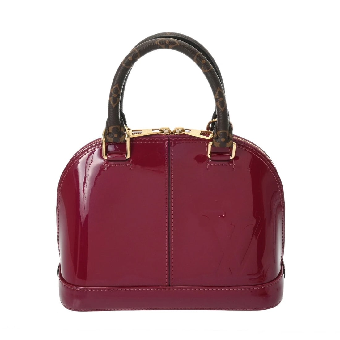 LOUIS VUITTON ALMA BB MIROIR MONOGRAM VERNIS MAZENDA HANDBAG (1 of 8)