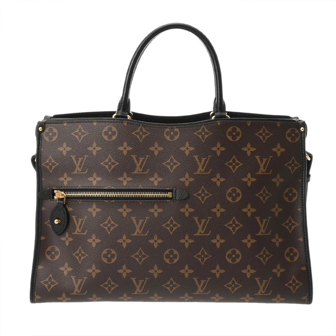LOUIS VUITTON MONOGRAM CANVAS/LEATHER NOIR HANDBAG: LOUIS VUITTON Monogram canvas/leather Noir Handbag Brand: LOUIS VUITTON Type: Handbag Material: Monogram canvas/leather Color: Noir Size: H:about 9.8inch W:about 14.6inch D:about 5.5inch Shoulder: