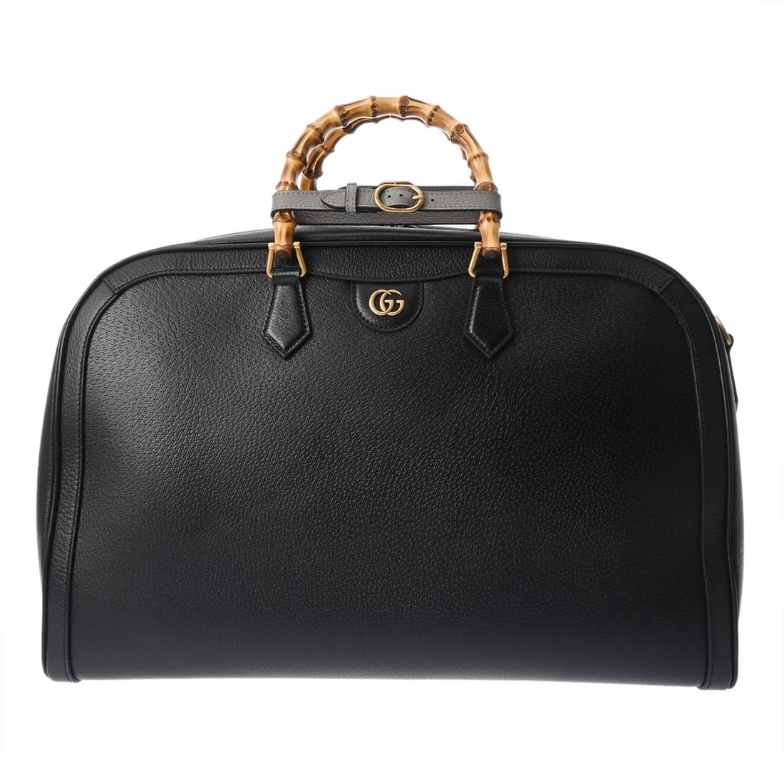 GUCCI BOSTON BAG BAMBOO/LEATHER BLACK BOSTON BAG (1 of 8)