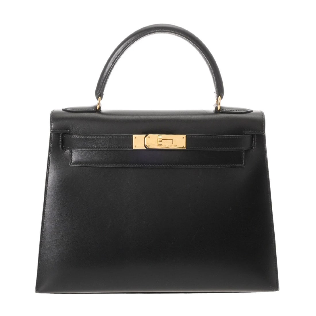 HERMES KELLY 28 OUTSIDE SEWING BOX SCARF BLACK HANDBAG (1 of 8)