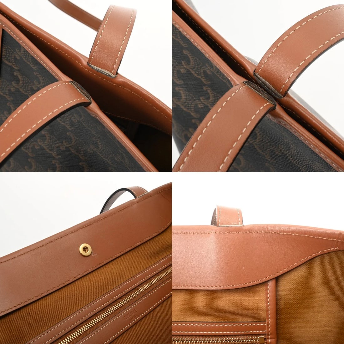 CELINE MEDIUM HIPPO TAN TOTE BAG - 7