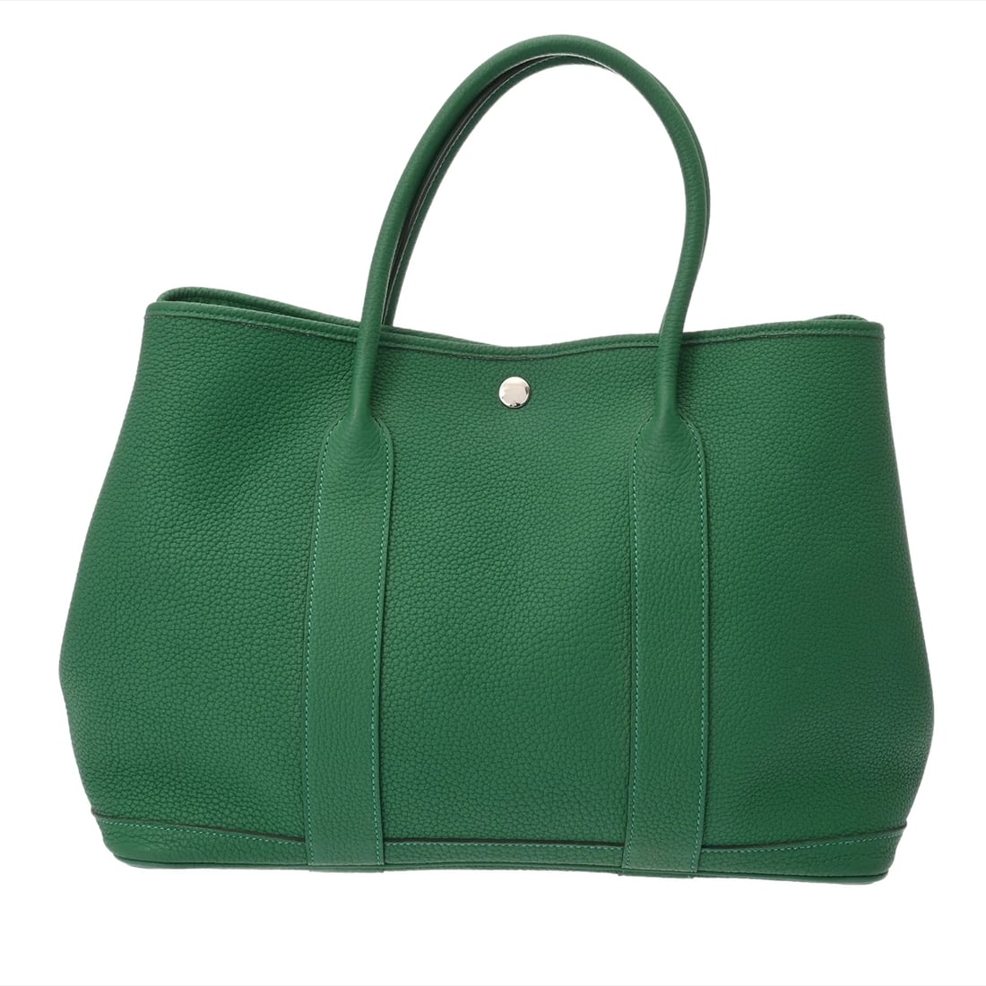HERMES GARDEN PARTY PM VERT VERTIGO HANDBAG (1 of 12)