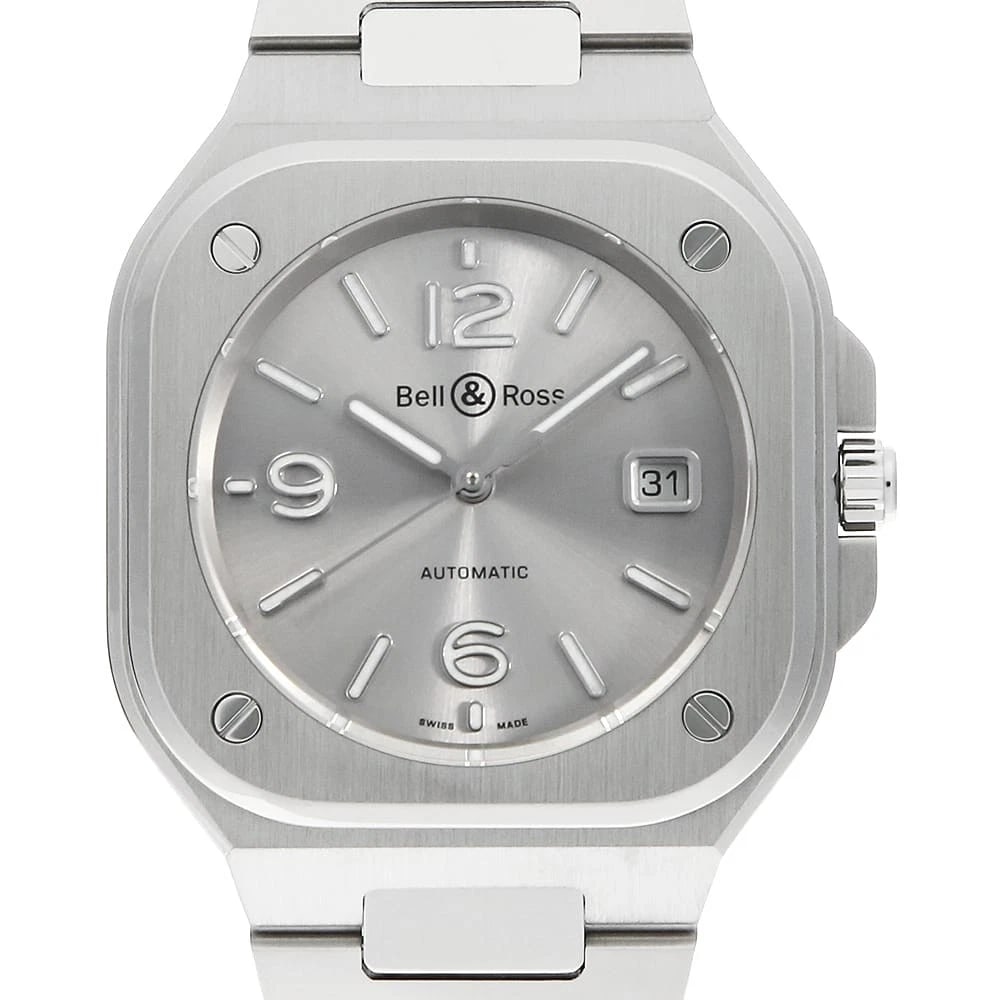BELL&ROSS GRAY STEEL WATCH (1 of 4)