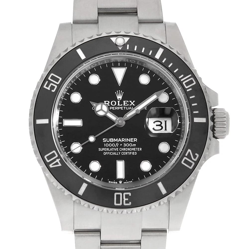ROLEX SUBMARINER BLACK WATCH: ROLEX SUBMARINER black Watch Brand: ROLEX Type: Wrist watch Material: Band Material Stainless Steel, Case Material Stainless Steel Color: Dial Color Black Size: Case:W41mm Circumference of Wrist:2