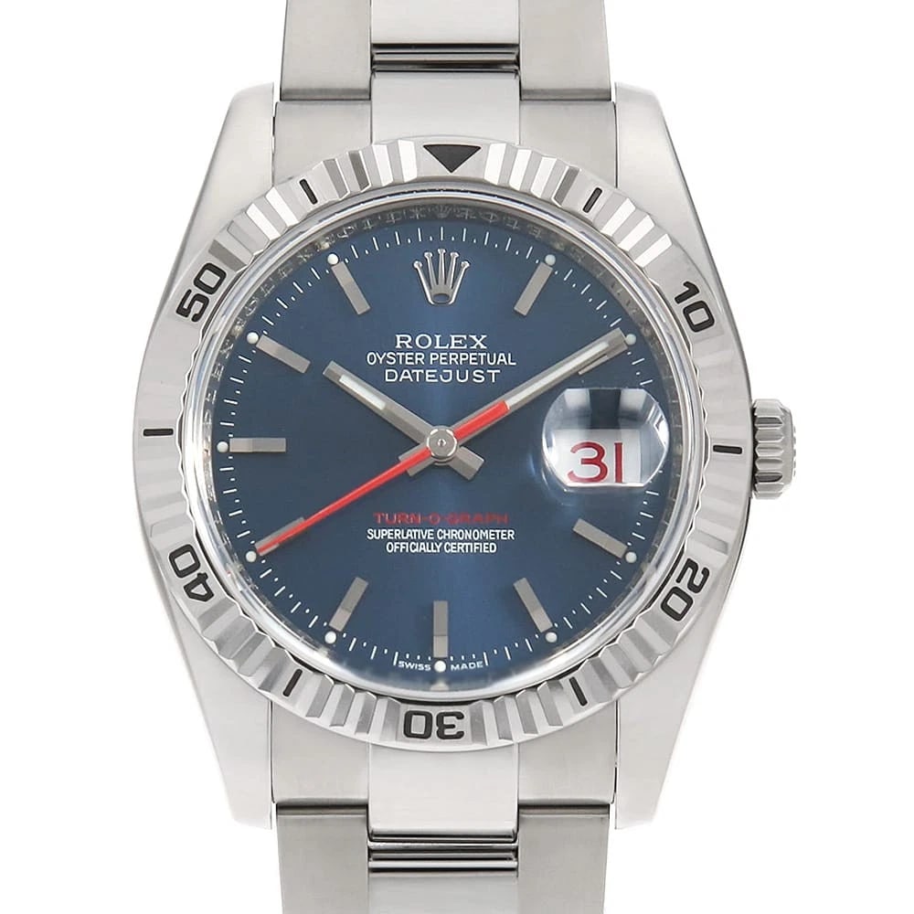 ROLEX TERNOGRAPH BLUE WATCH: ROLEX Ternograph blue Watch Brand: ROLEX Type: Wrist watch Material: Band Material Stainless Steel, Case Material Stainless Steel/White gold Color: Dial Color Blue Size: Case:W36mm