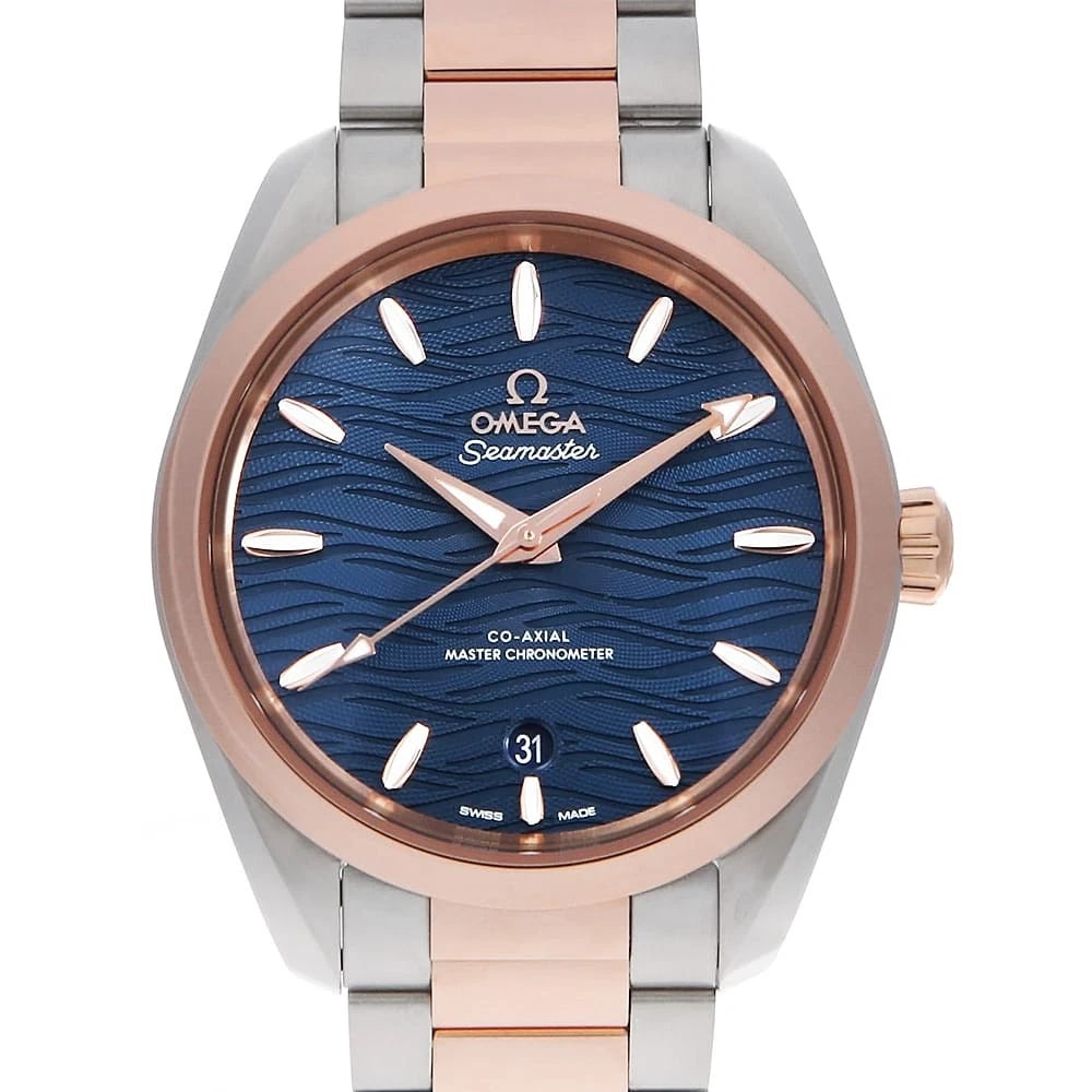 OMEGA SEAMASTER AQUA TERRA CO AXIAL CHRONOMETER WATCH: OMEGA Seamaster Aqua Terra Co Axial Chronometer Watch Brand: OMEGA Type: Wrist watch Material: Band Material Stainless Steel/Sedna Gold, Case Material Stainless Steel/Sedna Gold Color: Dial