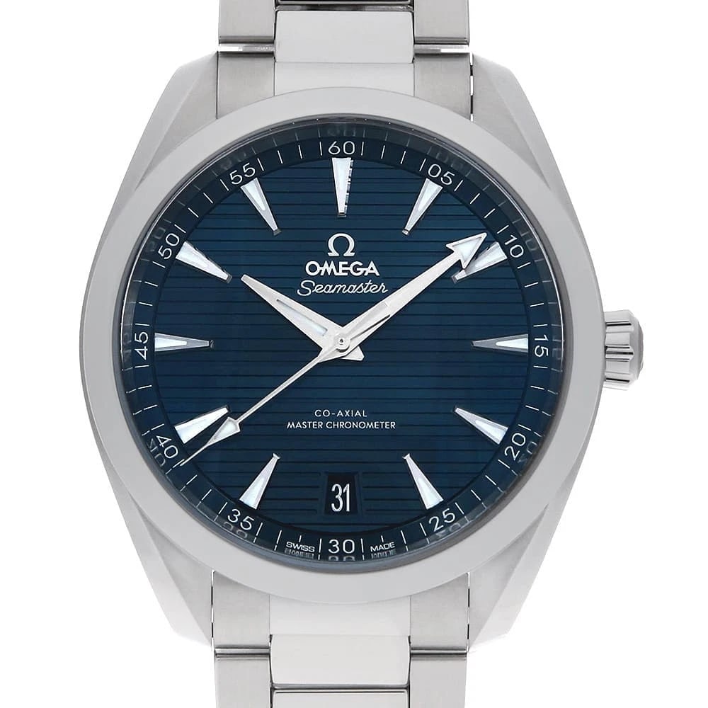 OMEGA SEAMASTER AQUA TERRA CO AXIAL CHRONOMETER WATCH: OMEGA Seamaster Aqua Terra Co Axial Chronometer Watch Brand: OMEGA Type: Wrist watch Material: Band Material Stainless Steel, Case Material Stainless Steel Color: Dial Color Blue Size: Case:W41mm