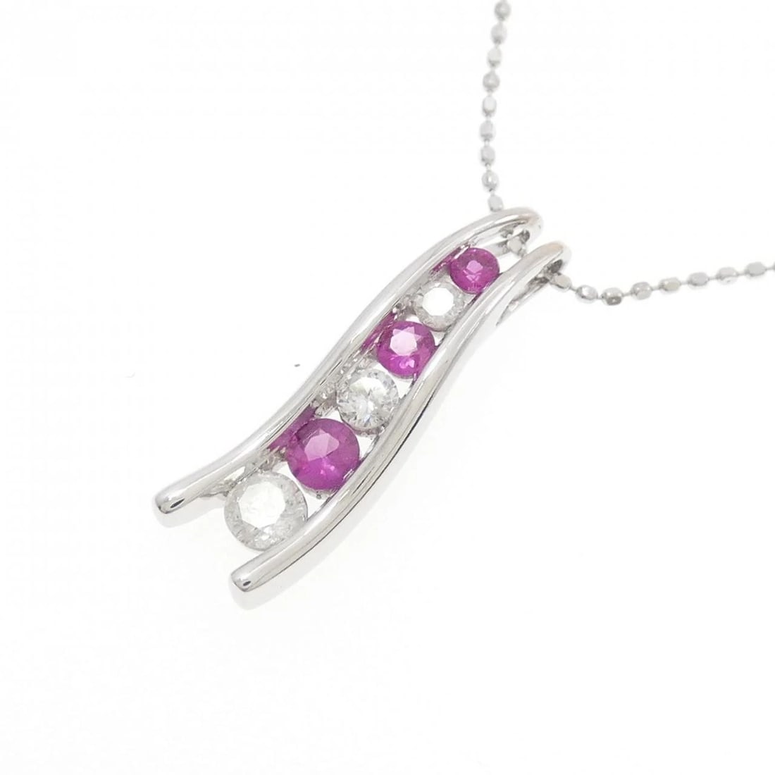 K18WG RUBY NECKLACE - 3