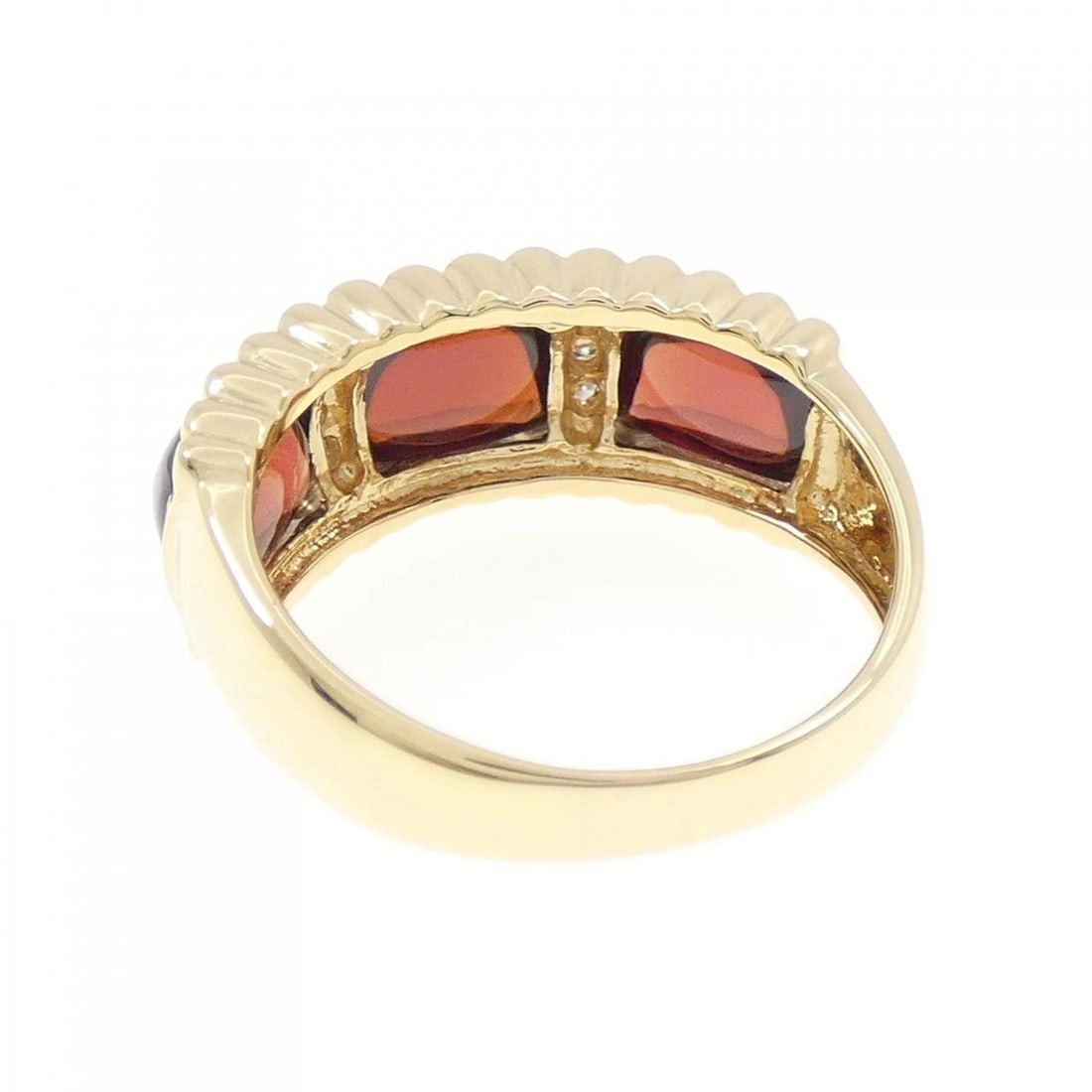 K18YG/K18WG GARNET RING - 2