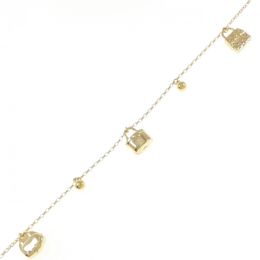 K18YG BRACELET: K18YG bracelet Brand: Unbranded Type: bracelet Material: K18 yellow gold, Color: Yellow Gold Size: 18cmActual Size Max width approx: 15.0mm Accessories: None Accessories Notice: When